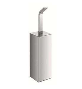 valsan ps167es sensis 3 1/4″ freestanding wc toilet brush in satin nickel