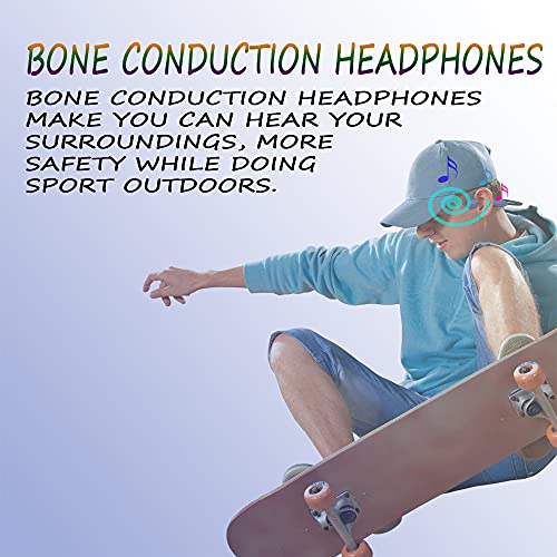 Wireless Bone Conduction Headphones Bluetooth V5.0 Waterproof IPX8 Titanium Alloy Open-Ear Sport Bluetooth Headset Built-in 16GB MP3 Player for Swimming, Diving Water, Gym, Spa and Outdoor Sports