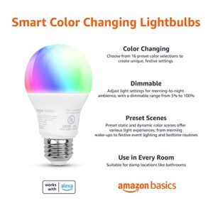 Echo (4th Gen)| Charcoal with Amazon Basics Smart Color Bulb