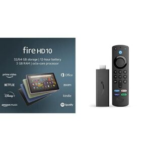 fire hd 10 tablet with fire tv stick