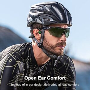 Bone Conduction Headphones, TELNP Open Ear Wireless Headphones, Bluetooth Headphones 5.0 with Breathing Light, Quick Stable Connection, IPX7 Sweatproof for Sports Running Fitness