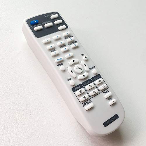 Replacement Projector Remote Control for Epson 1648806 EX3200 EX3240 EX5240 EX5250 EX7240 EX9200 VS240 VS340 VS345 PowerLite 1224 1264 1284 Home Cinema 1040 640 740HD S31 U32 W04 W32 Controller