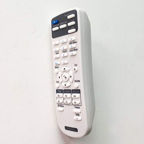 Replacement Projector Remote Control for Epson 1648806 EX3200 EX3240 EX5240 EX5250 EX7240 EX9200 VS240 VS340 VS345 PowerLite 1224 1264 1284 Home Cinema 1040 640 740HD S31 U32 W04 W32 Controller