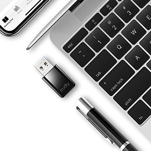 Cudy WU1300 AC 1300Mbps WiFi USB Adapter for PC, USB 3.0, USB WiFi Dongle, 5Ghz /2.4Ghz, WiFi USB, USB Wireless Adapter for Desktop/Laptop, Compatible with Windows Vista /7/8/8.1/10, mac OS, Linux