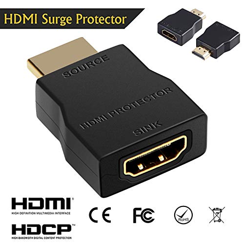 NEWCARE HDMI Surge Protector, Mini Portable HDMI 1.4 Protector for ESD and Surge Protection, Support HDCP - Black