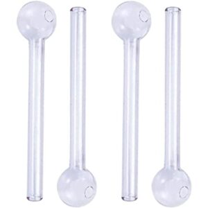 sensi & uniq plant watering globes, 4 glass plant watering devices, watering bulbs for plants for indoor and outdoor use, water globes for plants