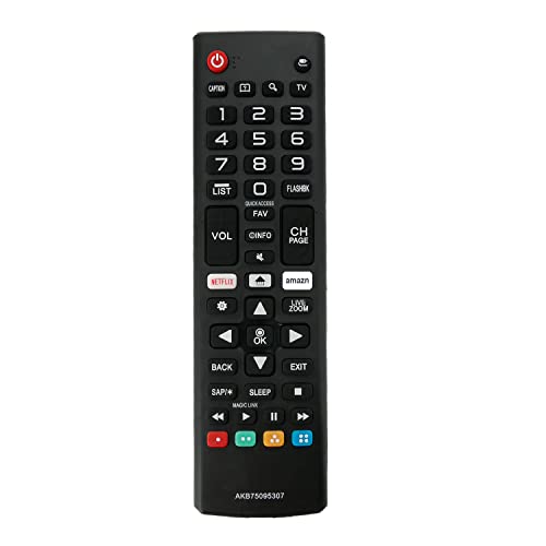 AKB75095307 Replace Remote fit for LG TV 43UJ6300 43UJ6050 43UJ6350 49UJ6300 49UJ6050 32LJ550M 32LJ550M-UB 65UJ6300-UA 75UJ6520 55UJ6520 43UJ6200 49UJ6200 55UJ6200 65UJ6200 49UJ620M 43UJ6500-UB