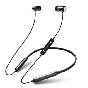 soundmagic e11bt neckband bluetooth headphones wireless earphones hifi stereo in ear headset with microphone noise isolating sports earbuds long playtime black