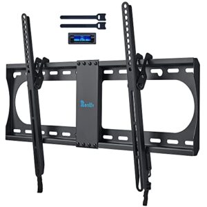 rentliv tilting tv wall mount tv bracket for most 37-70 inches tvs, tv mount with max vesa 600x400mm, tv hanger holds up to 132 lbs, fits for 16″ 18″ 24″ wood studs, low profile tv holder