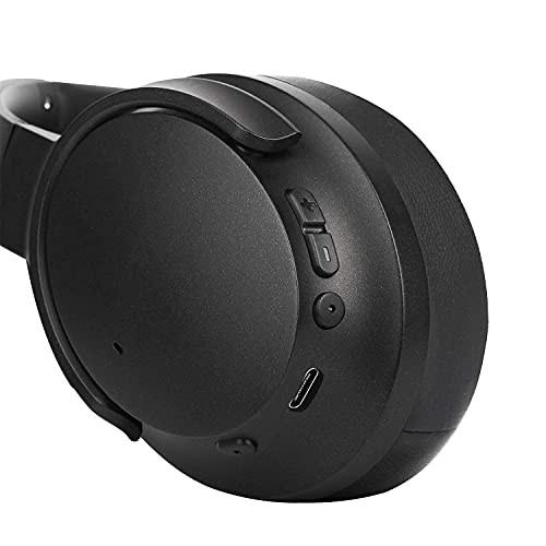 Morpheus 360 Aspire 360 Wireless Over Ear Headphones, Bluetooth Headset with Microphone, Digital Signal Processing, CVC 8.0 NC Mic, 40 Hour Playtime, USB Type C Fast Charging, Travel Case HP7750B