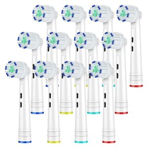 sensitive toothbrush heads replacement for oral b, ultra sensi replacement brush heads compatible with oral-b professional electric toothbrush heads 12 pack