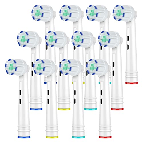 Sensitive Toothbrush Heads Replacement for Oral B, Ultra Sensi Replacement Brush Heads Compatible with Oral-B Professional Electric Toothbrush Heads 12 Pack