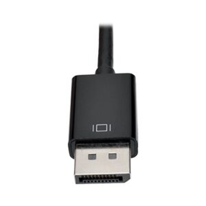 Tripp Lite DisplayPort 1.2 to VGA/HDMI All-in-One Converter Adapter, 4Kx2K HDMI @ 24/30Hz, 6in (P136-06N-HV-V2),Black