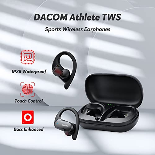 Wireless Earbuds with Earhooks Bluetooth Headphones 30Hrs Playtime with Wireless Charging Case Running Headphones Over Ear Waterproof Earphones with Mic Earbuds Wireless for Sports Running Workout