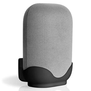 leonglzt ouligei google nest audio speaker wall mount/bracket, in-built cable management system & easy installation speaker holder shelf stand – elegant & durable space saving accessory