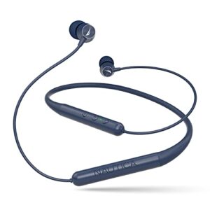 nautica b310 sport wireless bluetooth earphones with type-c charging cable, neckband earphones magnetic earbuds, bluetooth v5.0 earphones high volume levels, flexibility, portable sweat proof (navy)