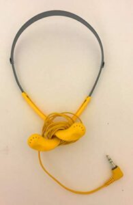 sony original mdr-w14 wrap around yellow sports headphones