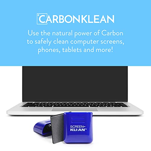 Carbon Klean ScreenKlean Tablet Screen Cleaner - Efficient and Durable Carbon Microfiber Technology Injected Green