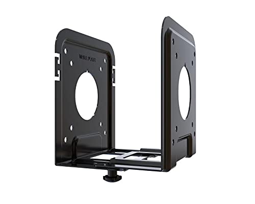 Mount Plus D-06-03 Super Wide Adjustable Device Wall Mount | Mount On Back of TV and Monitor | DVD Players, Cable Boxes, Receivers, Set Top Box, Game Console Such As PS3, PS4, PS5