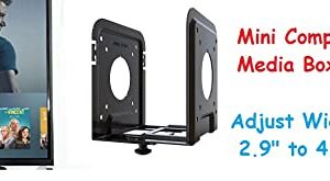 Mount Plus D-06-03 Super Wide Adjustable Device Wall Mount | Mount On Back of TV and Monitor | DVD Players, Cable Boxes, Receivers, Set Top Box, Game Console Such As PS3, PS4, PS5