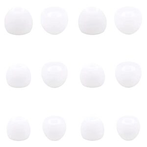 ALXCD Ear Tips Compatible with Senso Headphones, S/M/L 3 Sizes 6 Pairs Replacement Soft Silicone Earbud Tips Eartips, Replacement for Senso Earbuds, White