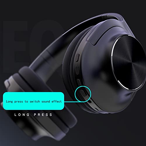 Over-Ear Bluetooth Headphones, Wired and Wireless Dual-Mode, Hi-Res Audio, Deep Bass, Noise Cancelling, Memory Foam Ear Cups, for Computer Game Music Sports Headphones