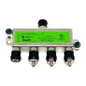 DirecTv MSPLIT4R1-03 Approved WNC 4-Way Wide Band SWM Splitter