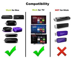 1-clicktech for【Roku TV & Roku Box】 Remote Control - TCL Hisense ONN Sanyo Sharp Hitachi Element Insignia Westinghouse LG JVC Magnavox Roku TV, w/ 12 Opt. Channels [NOT for Stick] (2 Pack Remote)