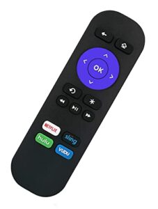 remote control replaced for roku 1 2 3 4 hd lt xs xd roku express 3900r premiere 4620xb 4210xb 3900r 2500r 2700r 2450xb w/channel shortcut buttons, not support for any roku stick or roku tv