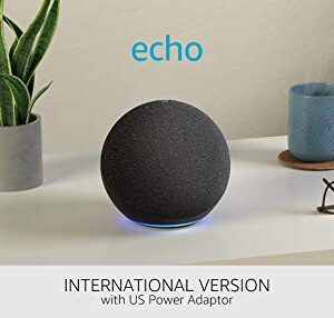 All-new Echo (4th generation) International Version | With premium sound, smart home hub and Alexa | Charcoal