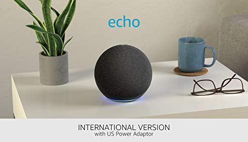 All-new Echo (4th generation) International Version | With premium sound, smart home hub and Alexa | Charcoal