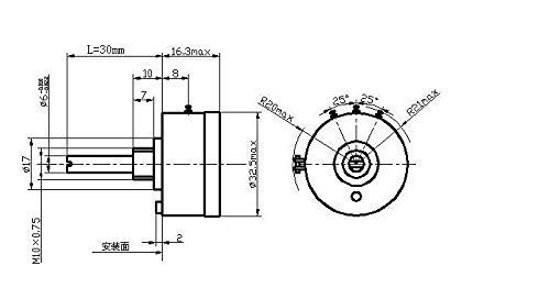 [vk] Wdd32z-3a Wdd32z-3 Wdd32z3 1k 2k 5k 10k Precision Conductive Plastic Potentiometer 2w Angular Displacement Senso Switch - Switches - (Color: 10k)