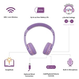 All-new Fire HD 8 Kids Tablet Bundle. Includes Fire HD 8 Kids Tablet | Purple & Made For Amazon PlayTime Volume Limiting Bluetooth Kids Headphones Age (3-7) | Purple