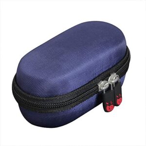 Hermitshell Hard Travel Case for TOZO T10 TWS Bluetooth 5.0 Earbuds True Wireless Stereo Headphones (Dark Blue+Black Zipper)