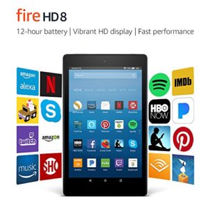 Fire HD 8 Tablet with Alexa, 8" HD Display, 16 GB, Black - with Special Offers (Previous Generation – 7th)