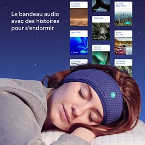 HoomBand Wireless | Bluetooth Innovative Headband for Sleep, Travel, Meditation | Charging Cable Included & Free Access to Hypnotic Stories Created by Sleep Experts (Size S)