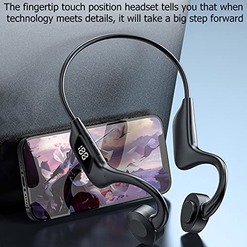 Gspmoly Wireless Bluetooth Headset Bone-Conduction Headphones Bluetooth 5.0 Wireless Earbuds Sport, Running Cycling Driving Workouts Fitness Wireless Earphones Earbuds Headset