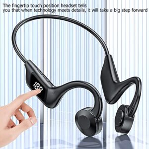 Gspmoly Wireless Bluetooth Headset Bone-Conduction Headphones Bluetooth 5.0 Wireless Earbuds Sport, Running Cycling Driving Workouts Fitness Wireless Earphones Earbuds Headset