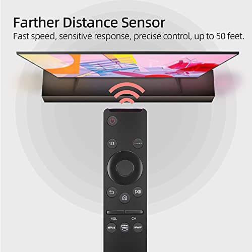 Neuronmart Universal Remote Control Replacement for Samsung Smart TV Remote All Samsung LED QLED LCD UHD SUHD HDTV 4K 8K 3D Crystal HDR Curved Frame Smart TV, with Netflix, Prime Video, WWW Button