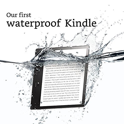 Kindle Oasis E-reader (Previous Generation - 9th) – Graphite, 7" High-Resolution Display (300 ppi), Waterproof, Built-In Audible, 32 GB, Wi-Fi - with Special Offers (Closeout)