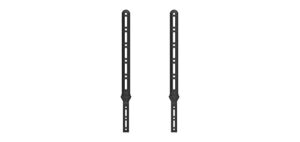qualgear durable universal sound bar bracket for sound bars upto 15kg/33lbs, black (qg-sb-001-blk)