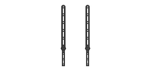 QualGear Durable Universal Sound Bar Bracket for Sound Bars Upto 15Kg/33lbs, Black (Qg-Sb-001-Blk)