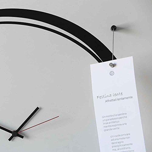 dESIGNoBJECTWall Clock Senso White 50x50cm Made in Italy