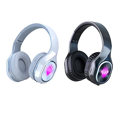 Kadlawus T2 Game Headset - Headphone Sporting Game Luminous Dual Mode Bluetooth 5.2 Can Support TF- Card Mode Game Musicdual Mode 360° No Dead Angle