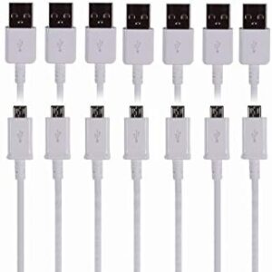 TekSonic 10-Pack Micro USB Cable Wholesale Lot (Bulk Discount) - 1 M/3.3 ft Universal Charging Sync and Charge Micro USB to USB A Cords, Data Cable for Samsung Galaxy, HTC, LG, Android, Windows Phone