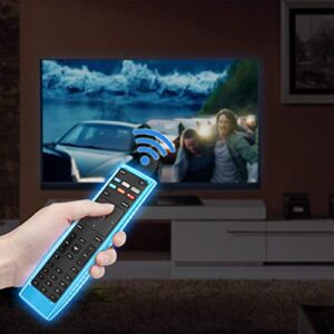 Fintie Remote Case for Vizio XRT136 / Vizio XRT140 Remote Control, CaseBot Lightweight Anti-Slip Shockproof Silicone Cover for VIZIO XRT136 XRT140 Smart TV Remote, Sky Blue- Glow in The Dark