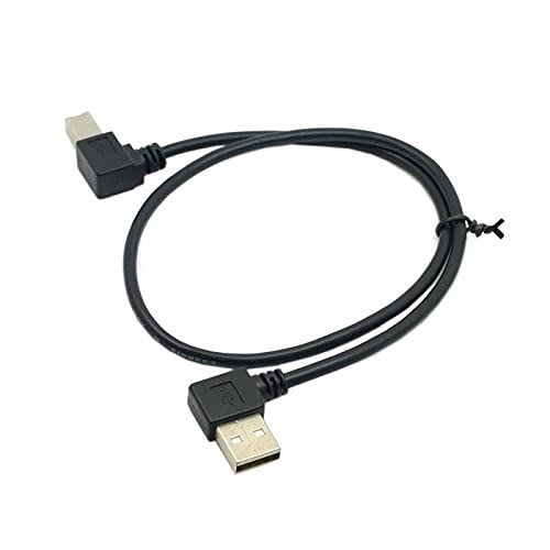 chenyang CY Printer Scanner Cable,USB 2.0 Type A Male to USB 2.0 Type B Male Printer Scanner Cable 90 Degree Angled 50cm