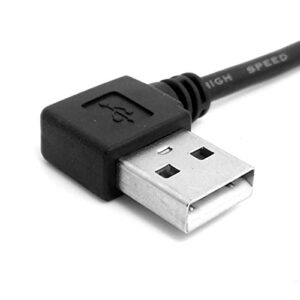 chenyang CY Printer Scanner Cable,USB 2.0 Type A Male to USB 2.0 Type B Male Printer Scanner Cable 90 Degree Angled 50cm