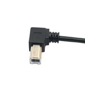 chenyang CY Printer Scanner Cable,USB 2.0 Type A Male to USB 2.0 Type B Male Printer Scanner Cable 90 Degree Angled 50cm