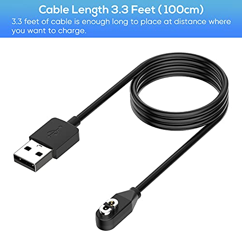 Replacement Magnetic Charging Cable for AfterShokz Aeropex AS800/OpenComm ASC100SG & Shokz OpenRun Pro&Mini, USB Fast Charger Cord Compatible with Aftershokz Bone Conduction Headphone AS800/ASC100SG